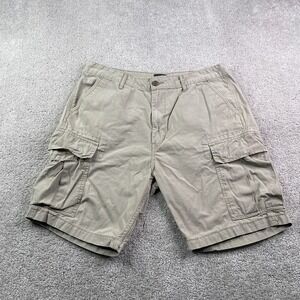 Levis‎ Shorts Mens 36 Tan Khaki Cargo Utility Ripstop Tactical Flap Pockets